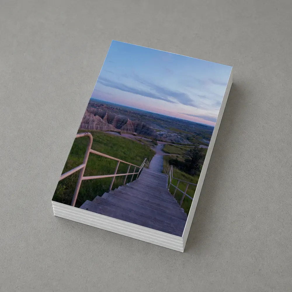 Badlands National Park Stairway Dusk View – Postcards