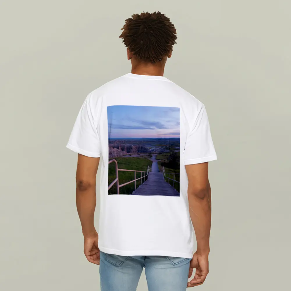 Badlands National Park Stairway Dusk View – T-Shirts