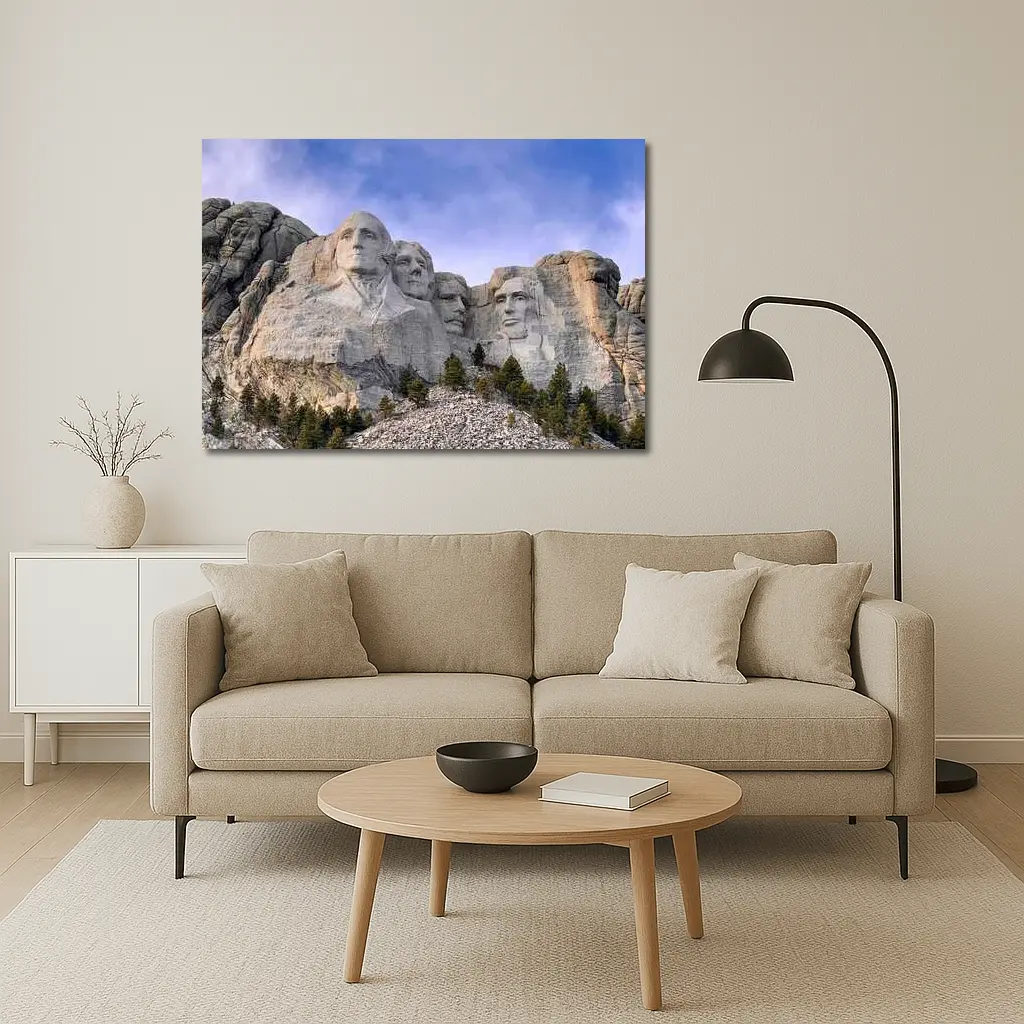 Mount Rushmore Presidents Carved Stone Monument – Wall Art