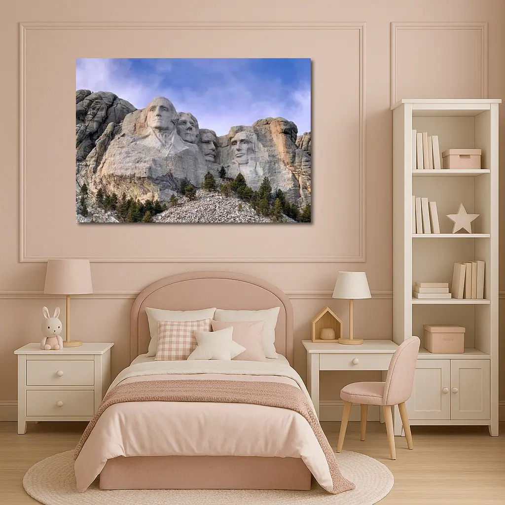 Mount Rushmore Presidents Carved Stone Monument – Wall Art