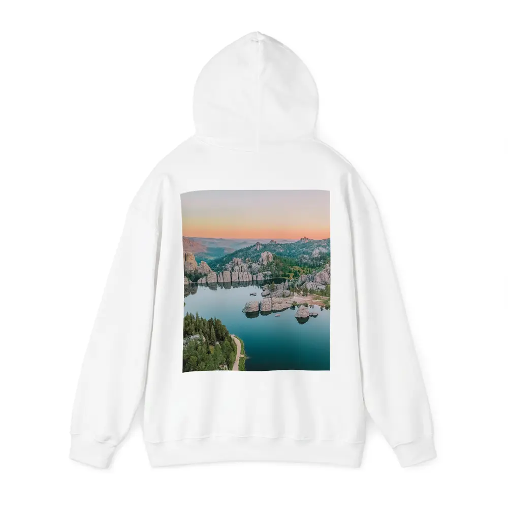 Sylvan Lake South Dakota Sunset Aerial View – Hoodies
