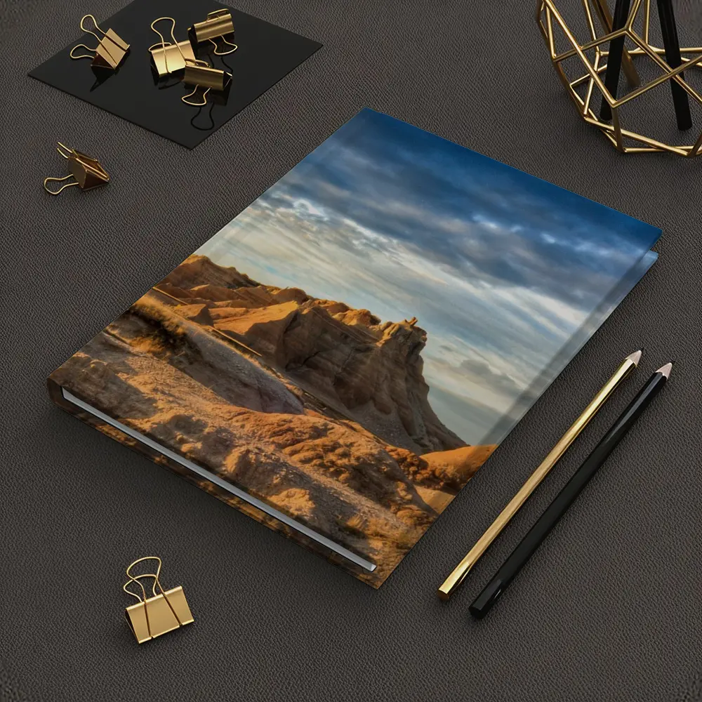Badlands National Park Rocky Formations Dramatic Sky – Notebooks