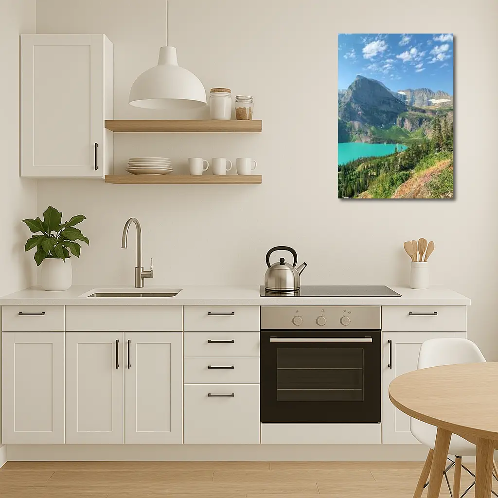 Turquoise Mountain Lake Glacier National Park – Wall Art