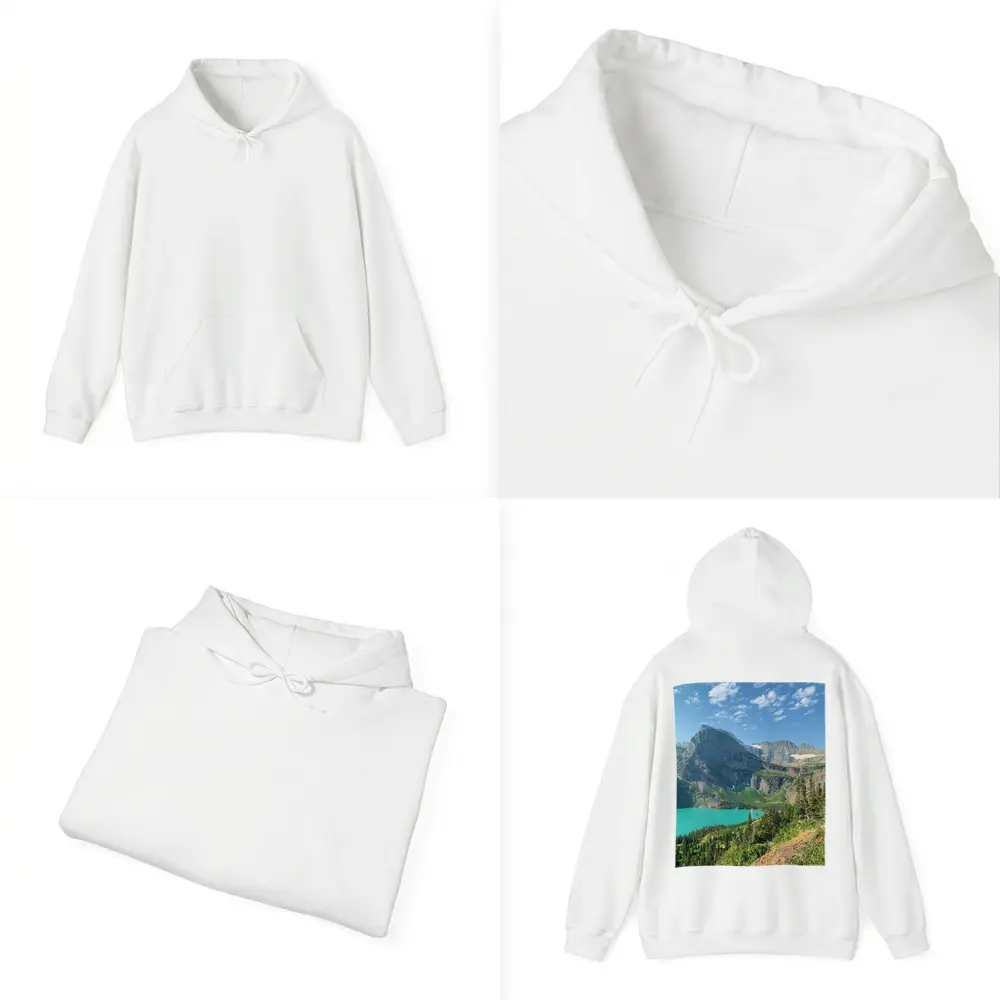 Turquoise Mountain Lake Glacier National Park – Hoodies