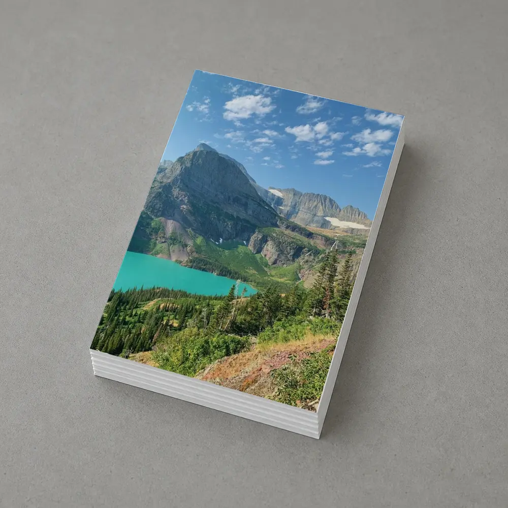 Turquoise Mountain Lake Glacier National Park – Postcards