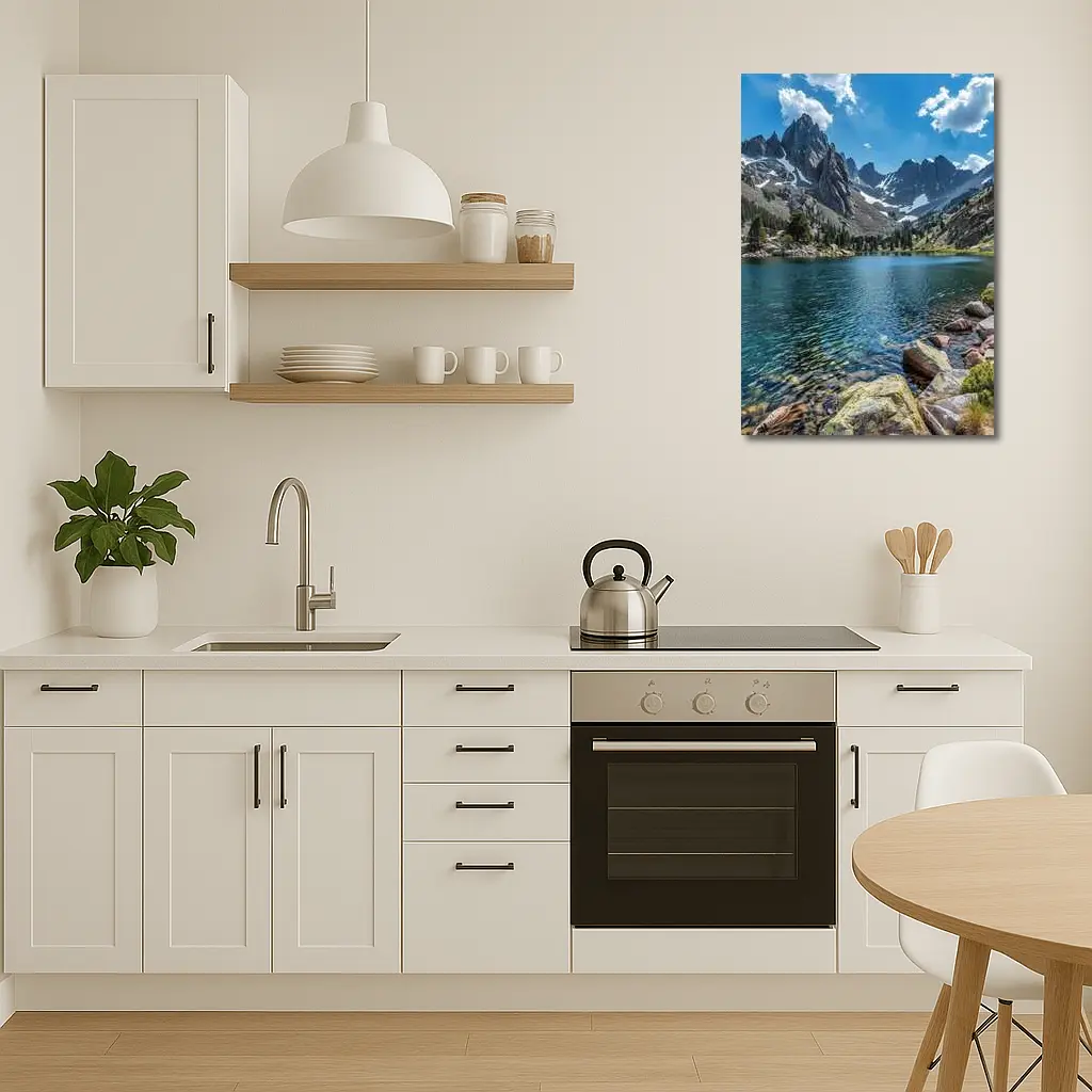 Alpine Lake Rocky Mountain Peaks Clear Water – Wall Art