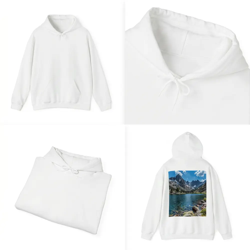 Alpine Lake Rocky Mountain Peaks Clear Water – Hoodies
