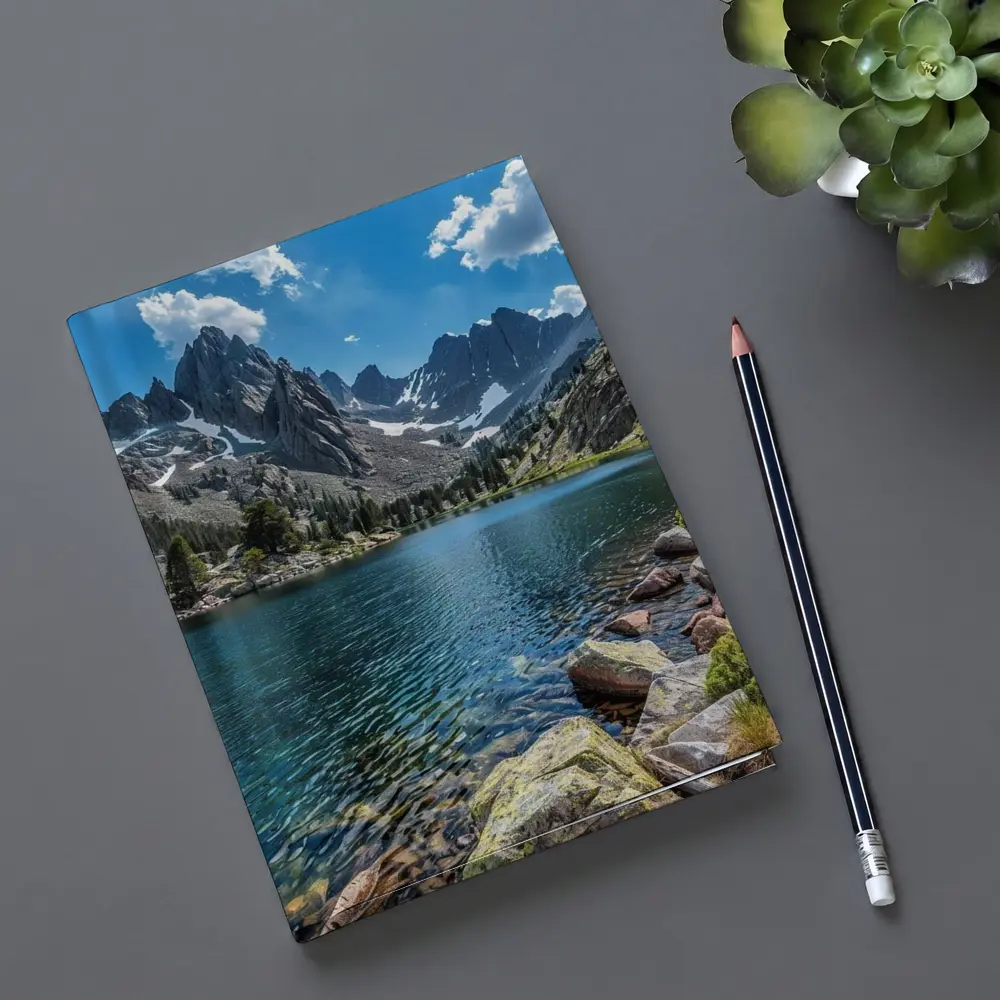 Alpine Lake Rocky Mountain Peaks Clear Water – Notebooks