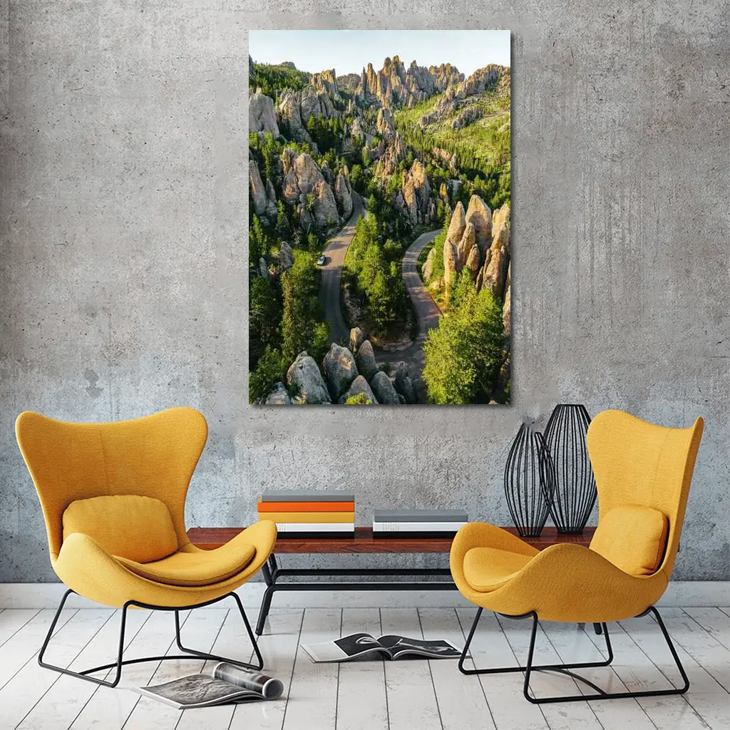 Needles Highway Winding Road South Dakota – Wall Art