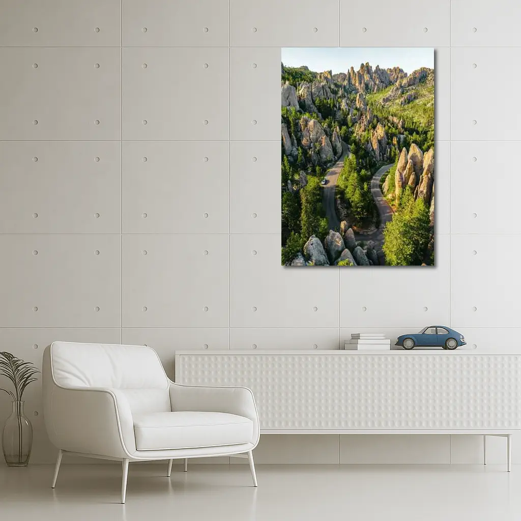 Needles Highway Winding Road South Dakota – Wall Art