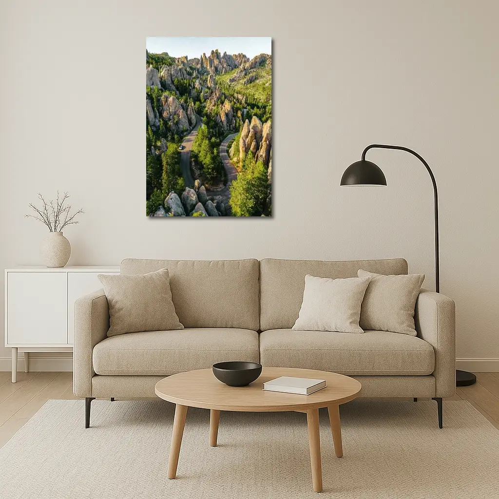 Needles Highway Winding Road South Dakota – Wall Art