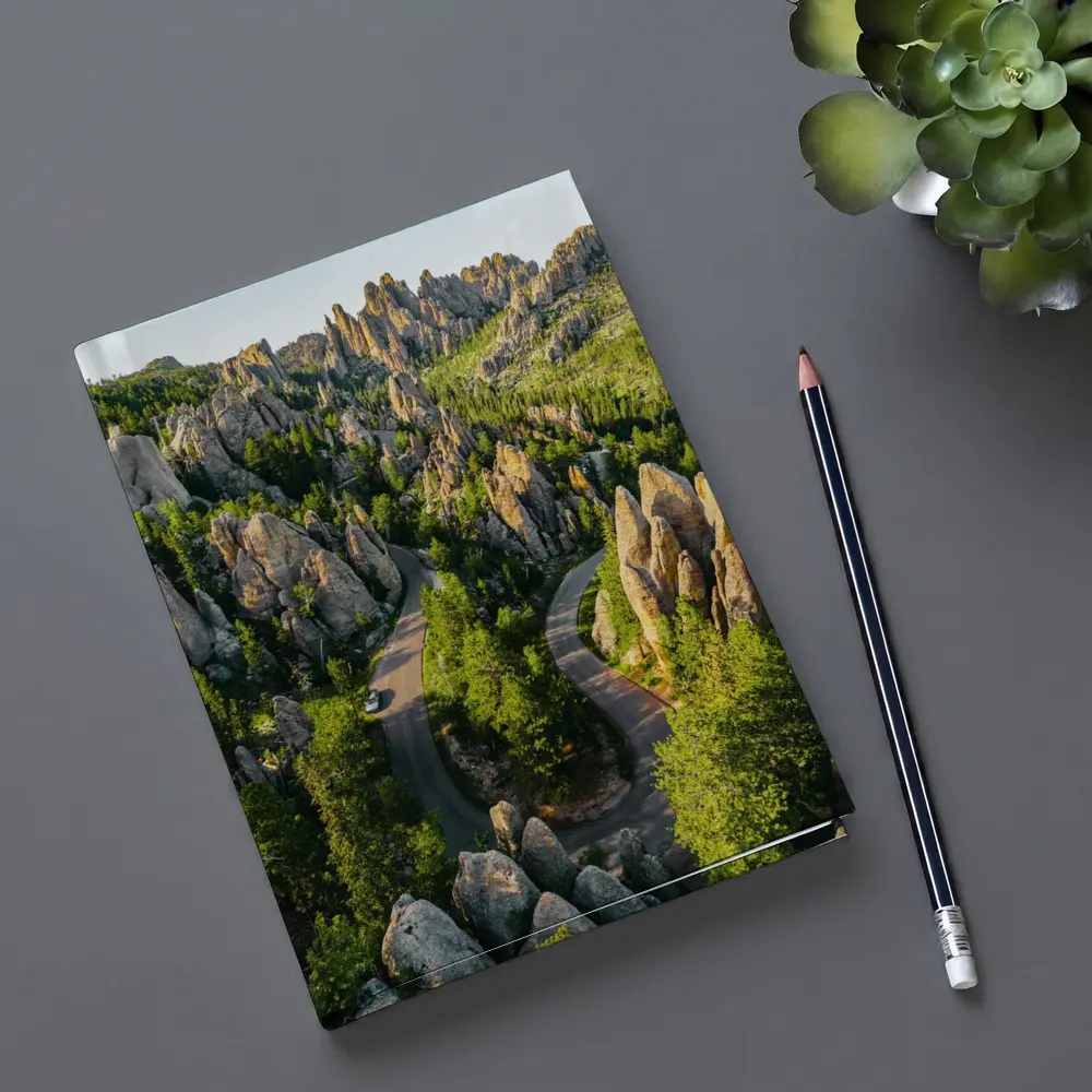 Needles Highway Winding Road South Dakota – Notebooks