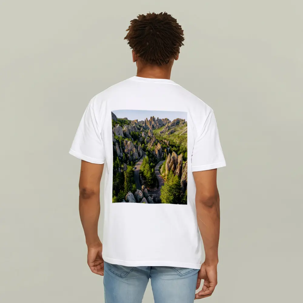 Needles Highway Winding Road South Dakota – T-Shirts