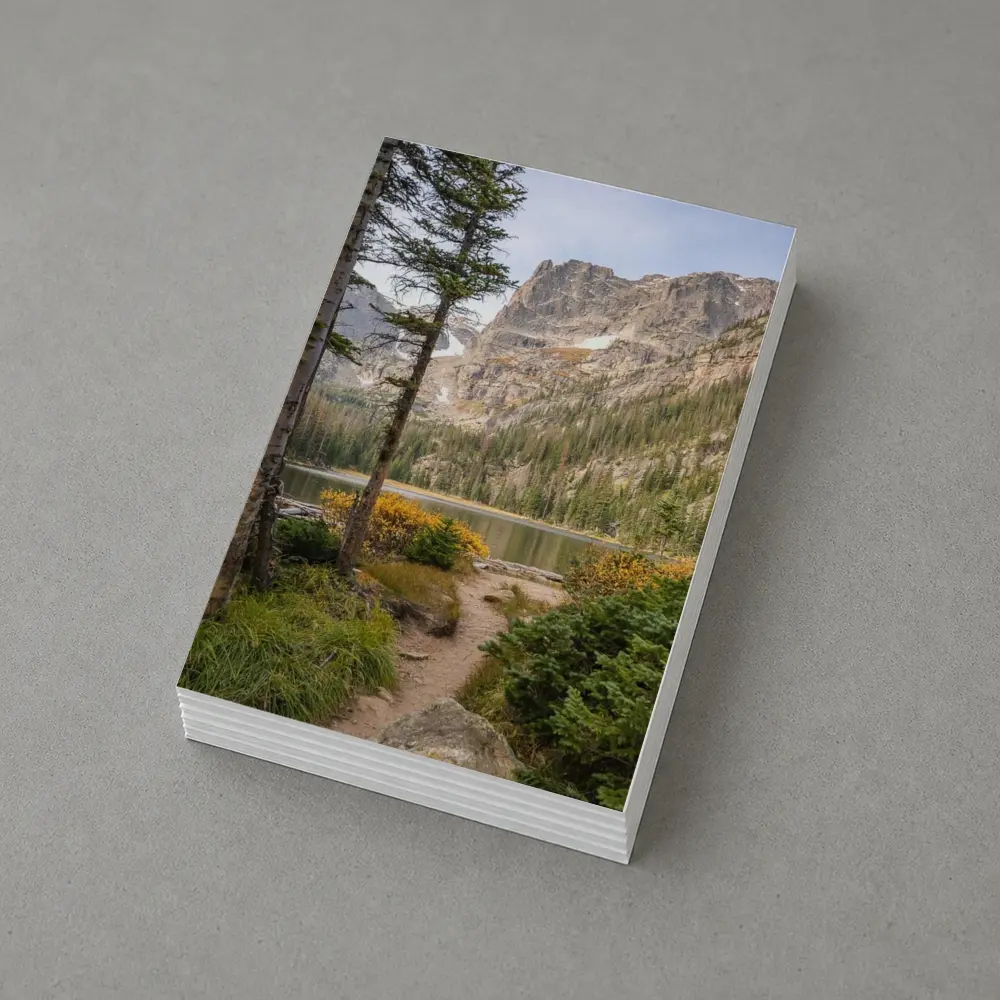 Alpine Lake Rocky Mountain Forest Trail – Postcards