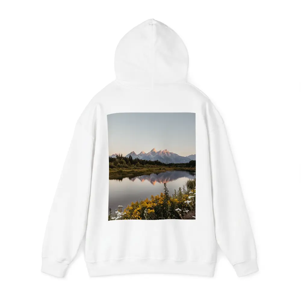 Grand Teton Mountains Reflected in Calm Lake – Hoodies