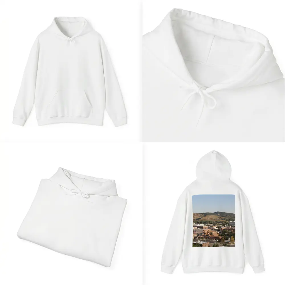 Rapid City Downtown Skyline Hills Aerial View – Hoodies