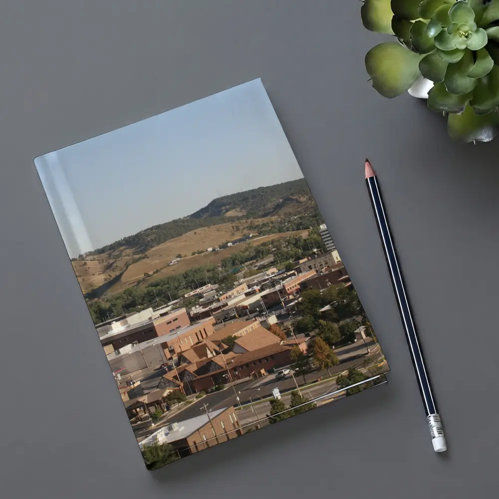Rapid City Downtown Skyline Hills Aerial View – Notebooks