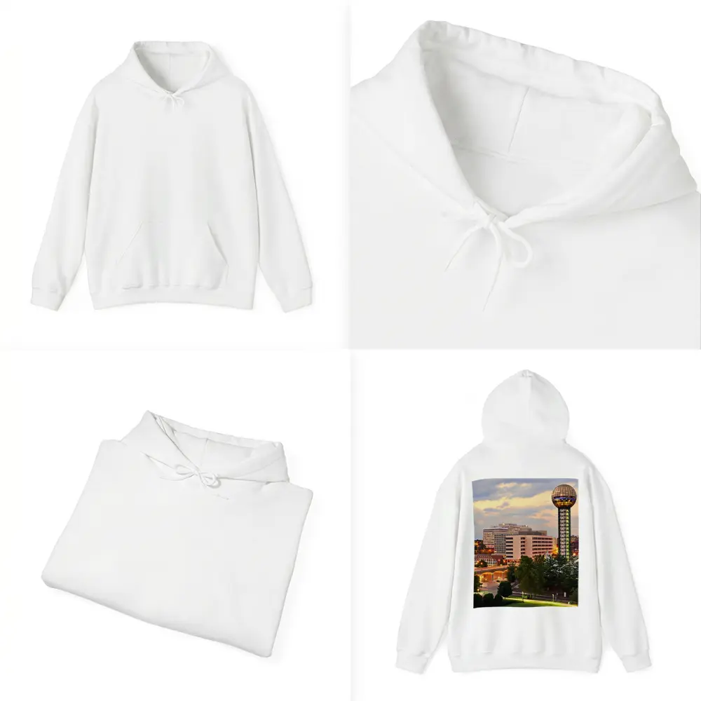 Knoxville Tennessee Sunsphere Skyline Dusk View – Hoodies