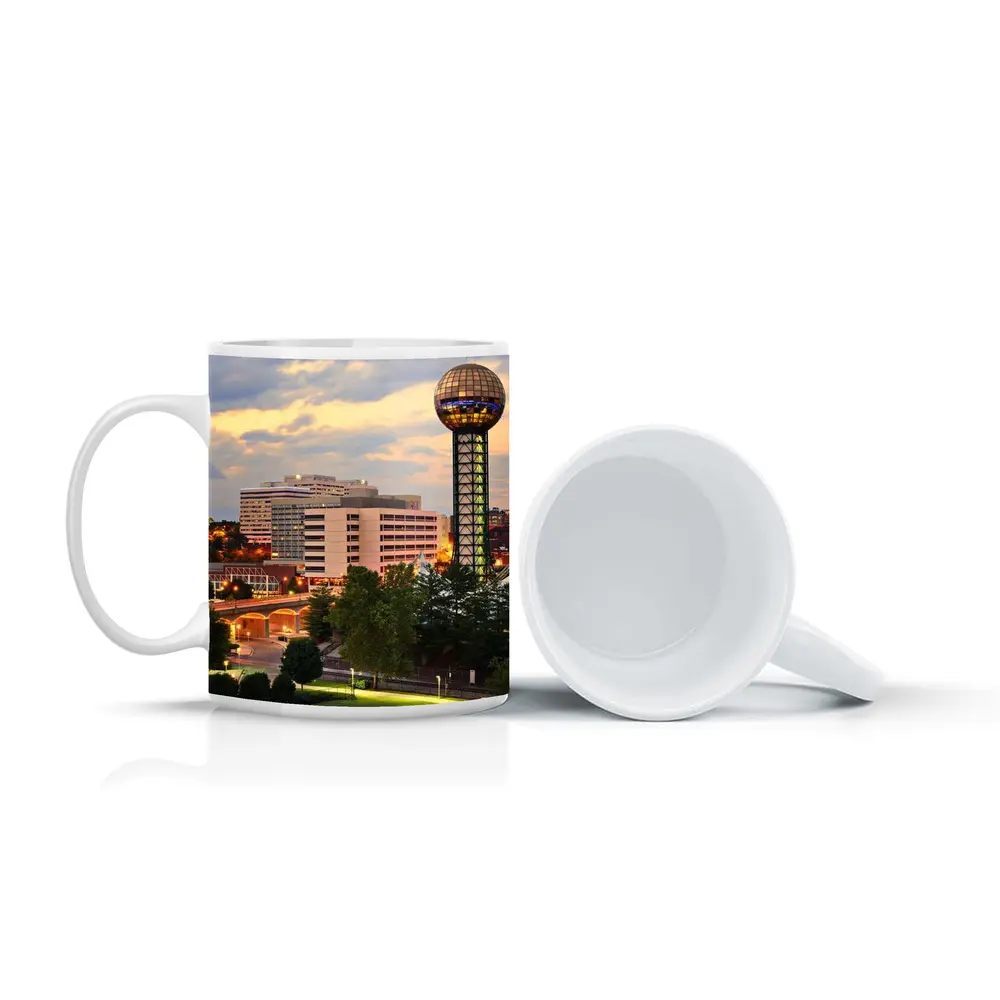 Knoxville Tennessee Sunsphere Skyline Dusk View – Mugs
