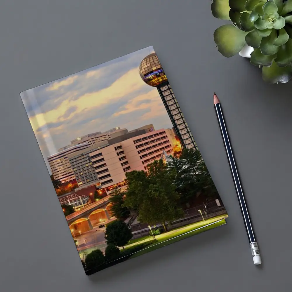 Knoxville Tennessee Sunsphere Skyline Dusk View – Notebooks
