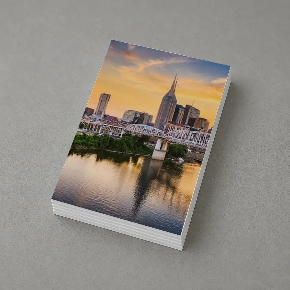 Nashville Skyline Sunset Over Cumberland River – Postcards