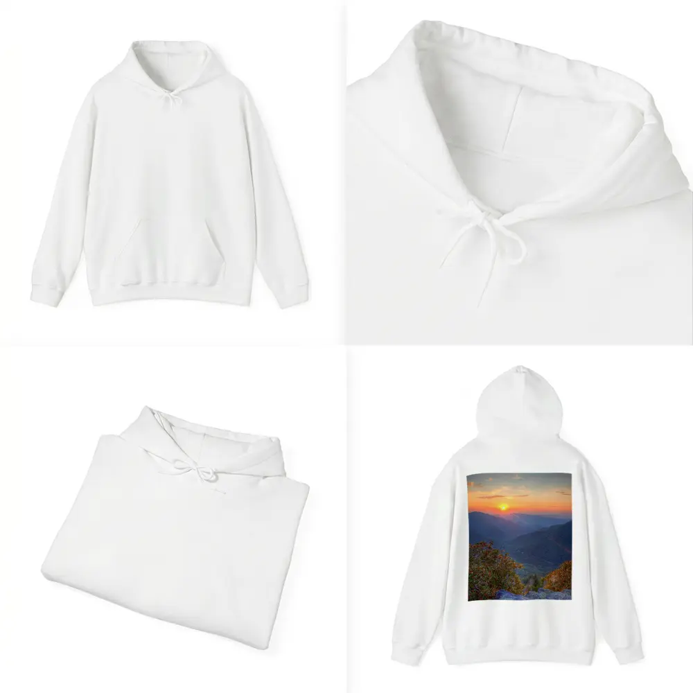 Mountain Sunset Over Blue Ridge Valley – Hoodies