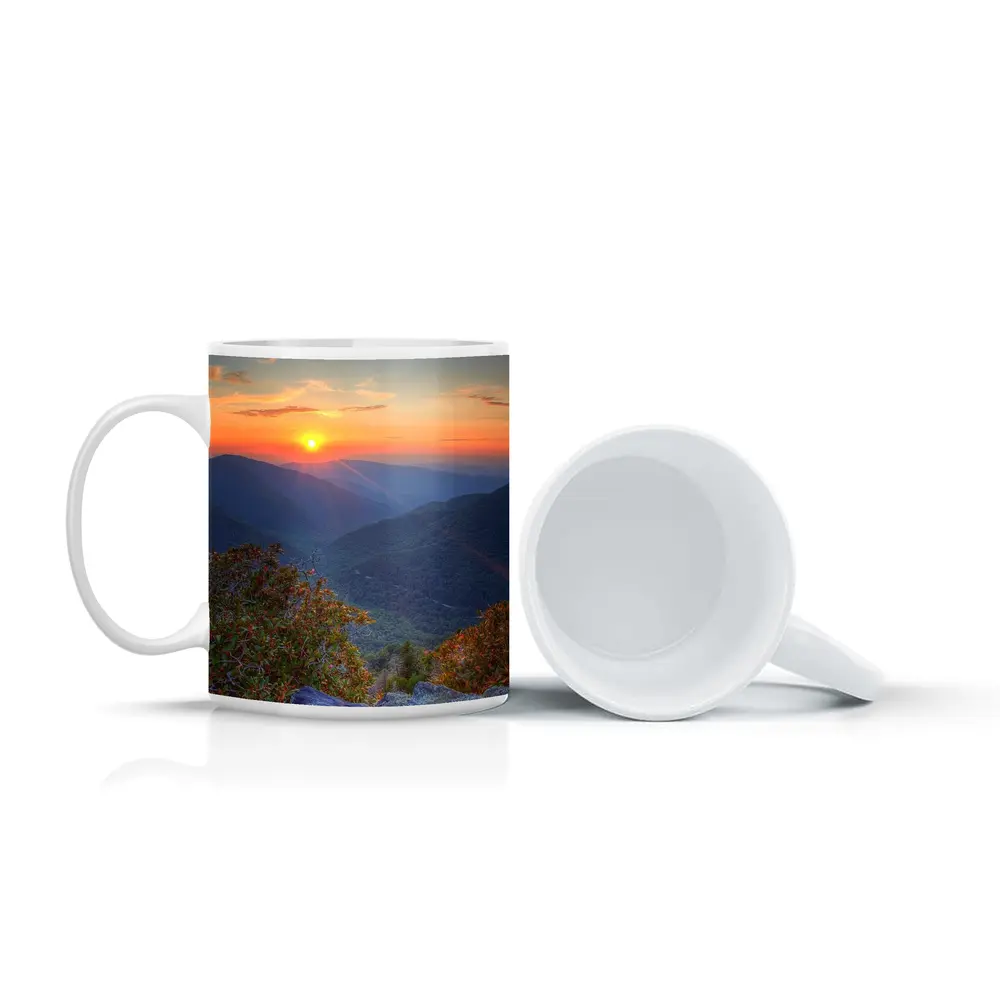 Mountain Sunset Over Blue Ridge Valley – Mugs