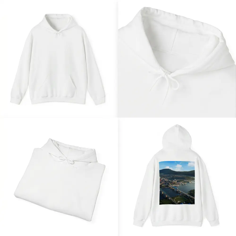 Chattanooga Tennessee River City Aerial View – Hoodies