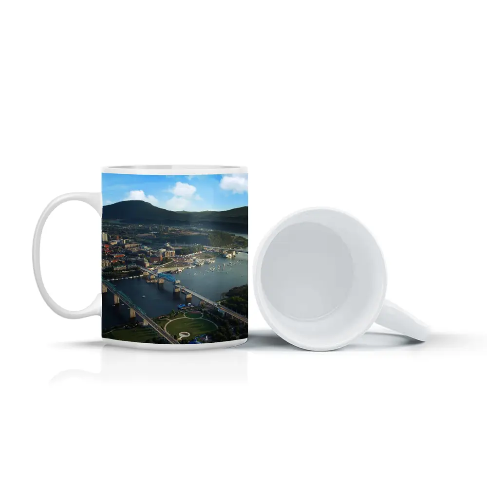 Chattanooga Tennessee River City Aerial View – Mugs