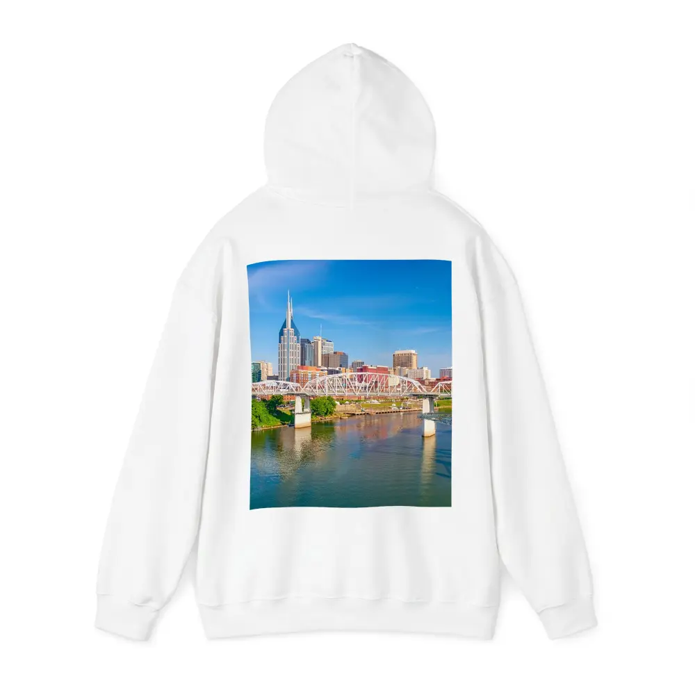 Nashville Skyline Cumberland River Bridge View – Hoodies