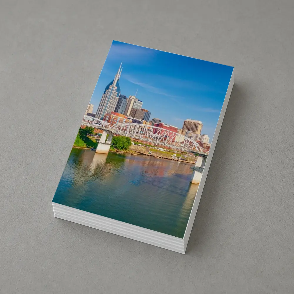 Nashville Skyline Cumberland River Bridge View – Postcards