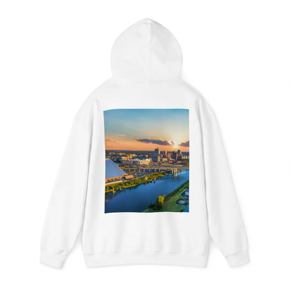 Memphis Pyramid Skyline Aerial Sunset View – Hoodies