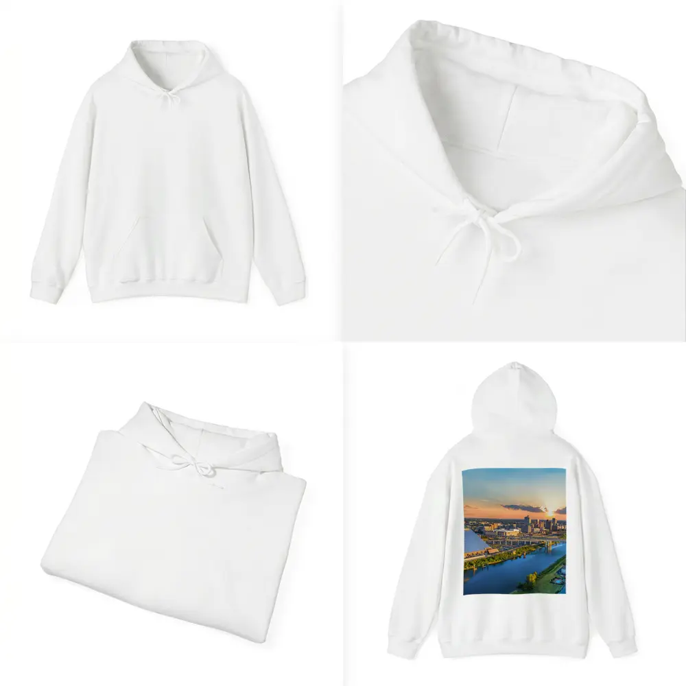Memphis Pyramid Skyline Aerial Sunset View – Hoodies