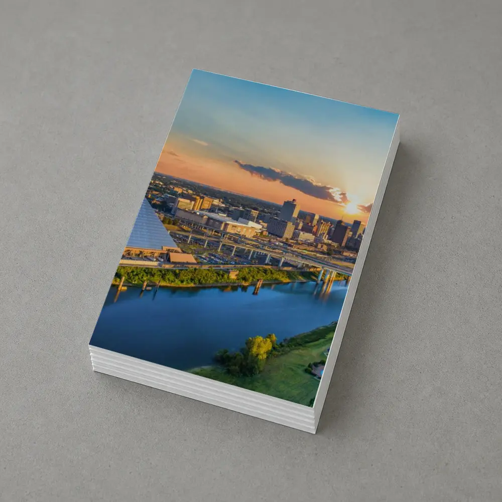 Memphis Pyramid Skyline Aerial Sunset View – Postcards