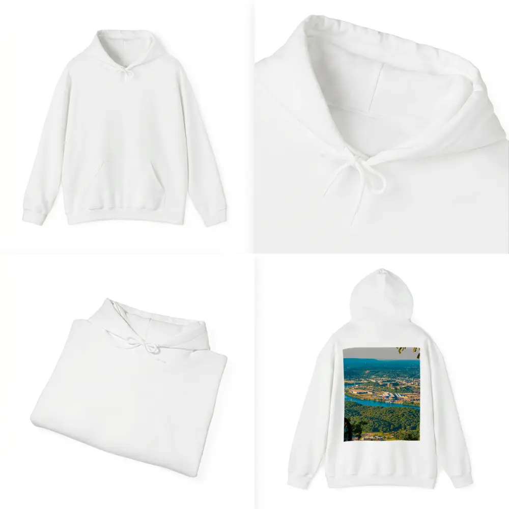 Chattanooga Tennessee River City Aerial View – Hoodies