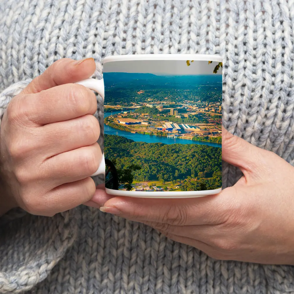 Chattanooga Tennessee River City Aerial View – Mugs