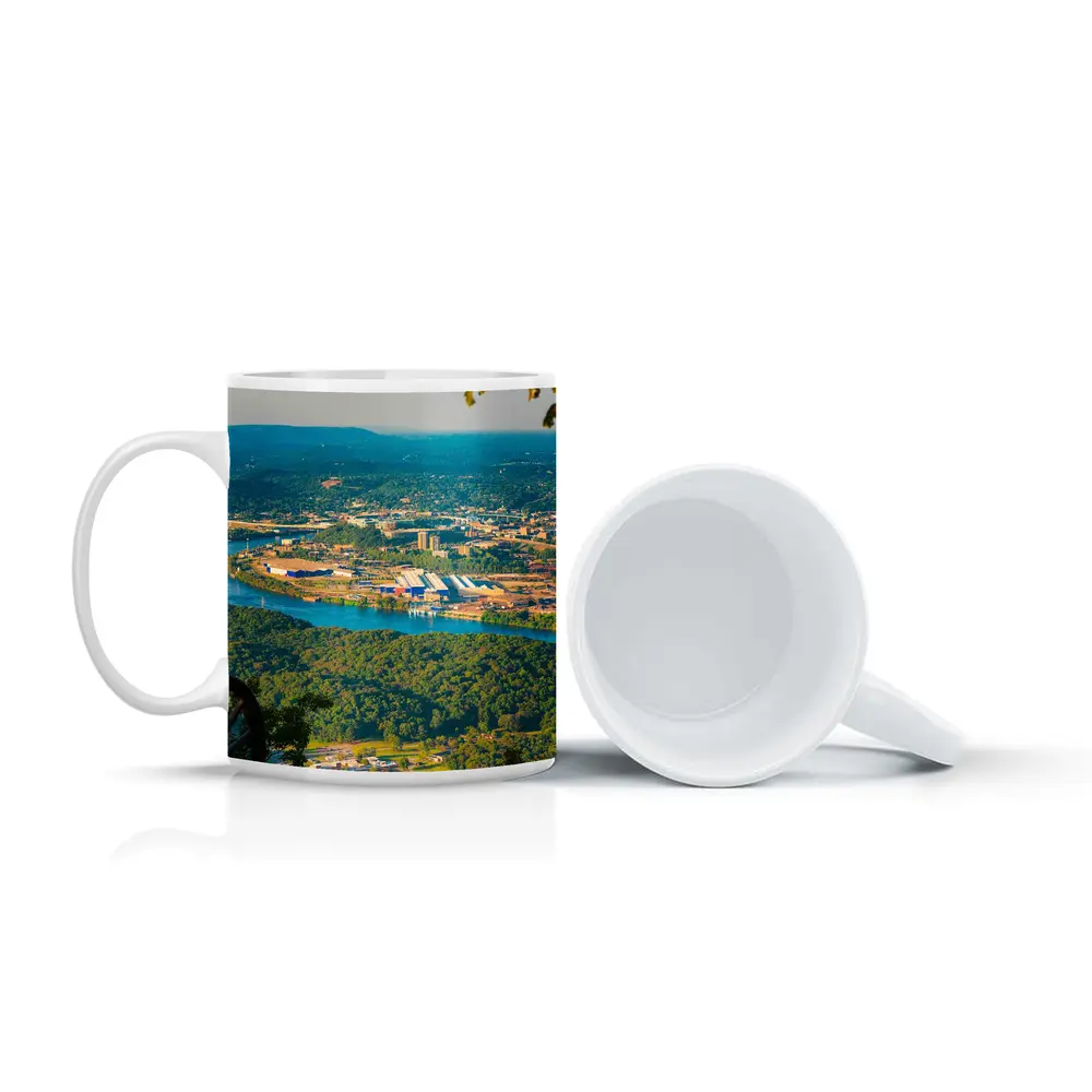 Chattanooga Tennessee River City Aerial View – Mugs