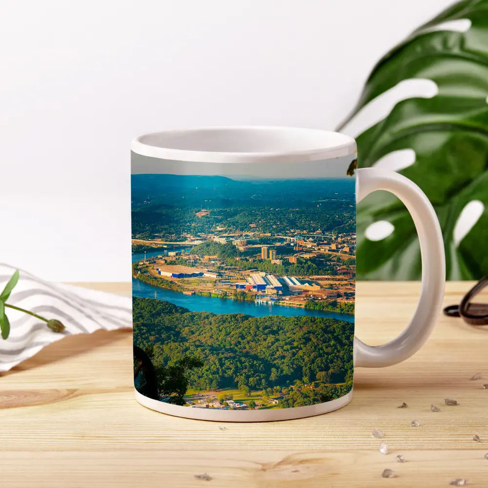Chattanooga Tennessee River City Aerial View – Mugs