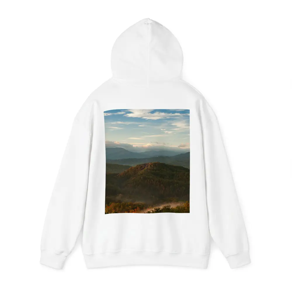 Smoky Mountains Autumn Mist Rolling Hills – Hoodies