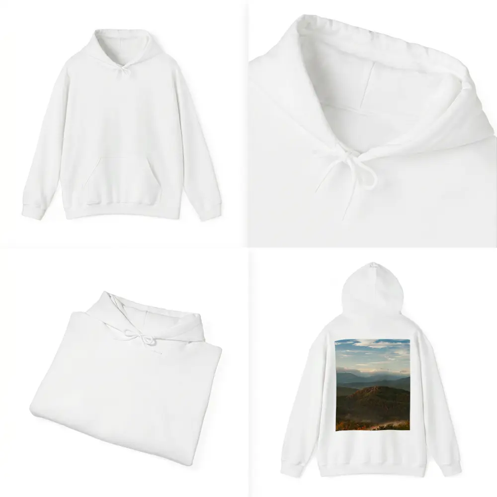 Smoky Mountains Autumn Mist Rolling Hills – Hoodies