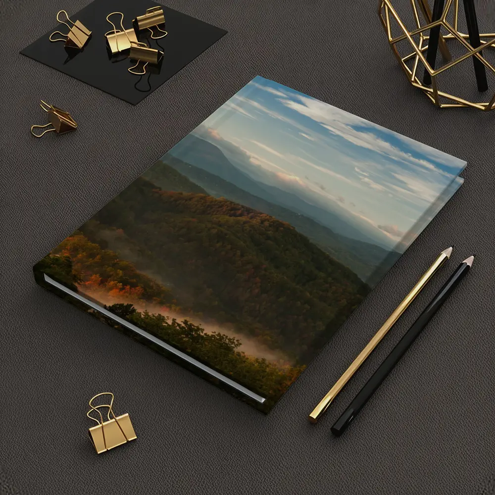 Smoky Mountains Autumn Mist Rolling Hills – Notebooks