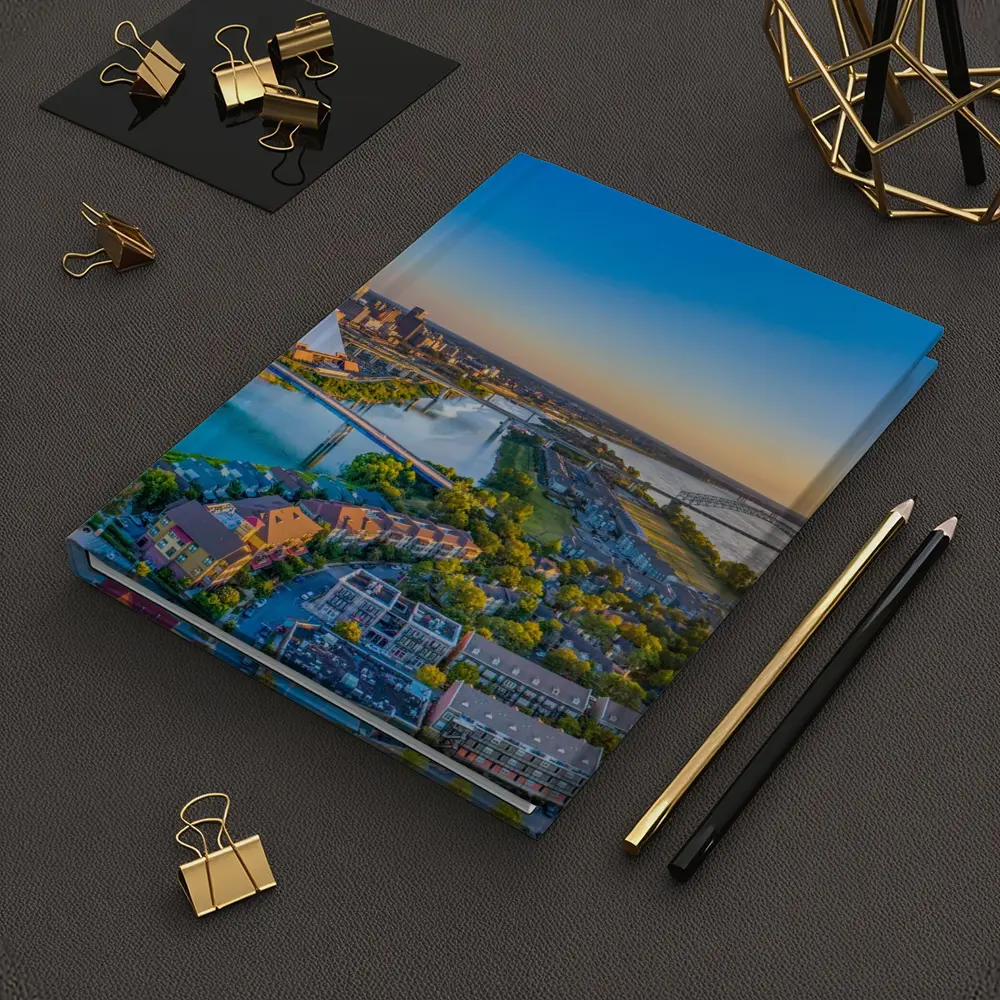 Memphis Skyline Aerial View Mississippi River – Notebooks