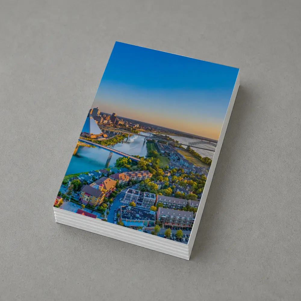 Memphis Skyline Aerial View Mississippi River – Postcards