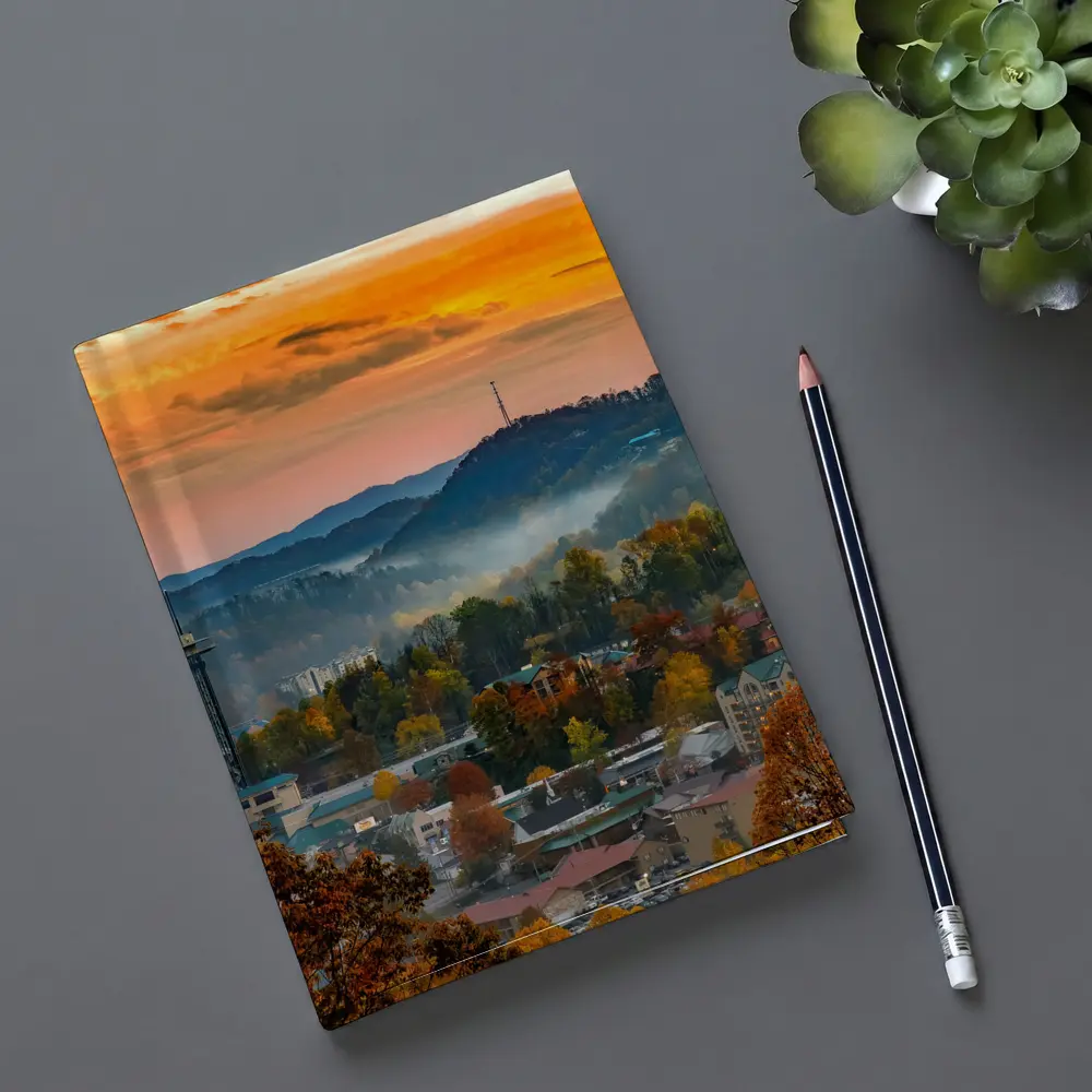 Gatlinburg Tennessee Smoky Mountains Autumn Sunrise – Notebooks