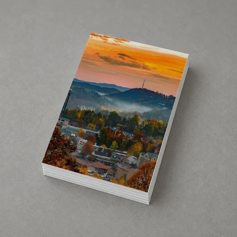 Gatlinburg Tennessee Smoky Mountains Autumn Sunrise – Postcards