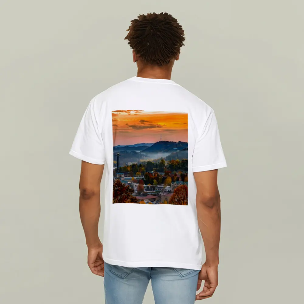 Gatlinburg Tennessee Smoky Mountains Autumn Sunrise – T-Shirts