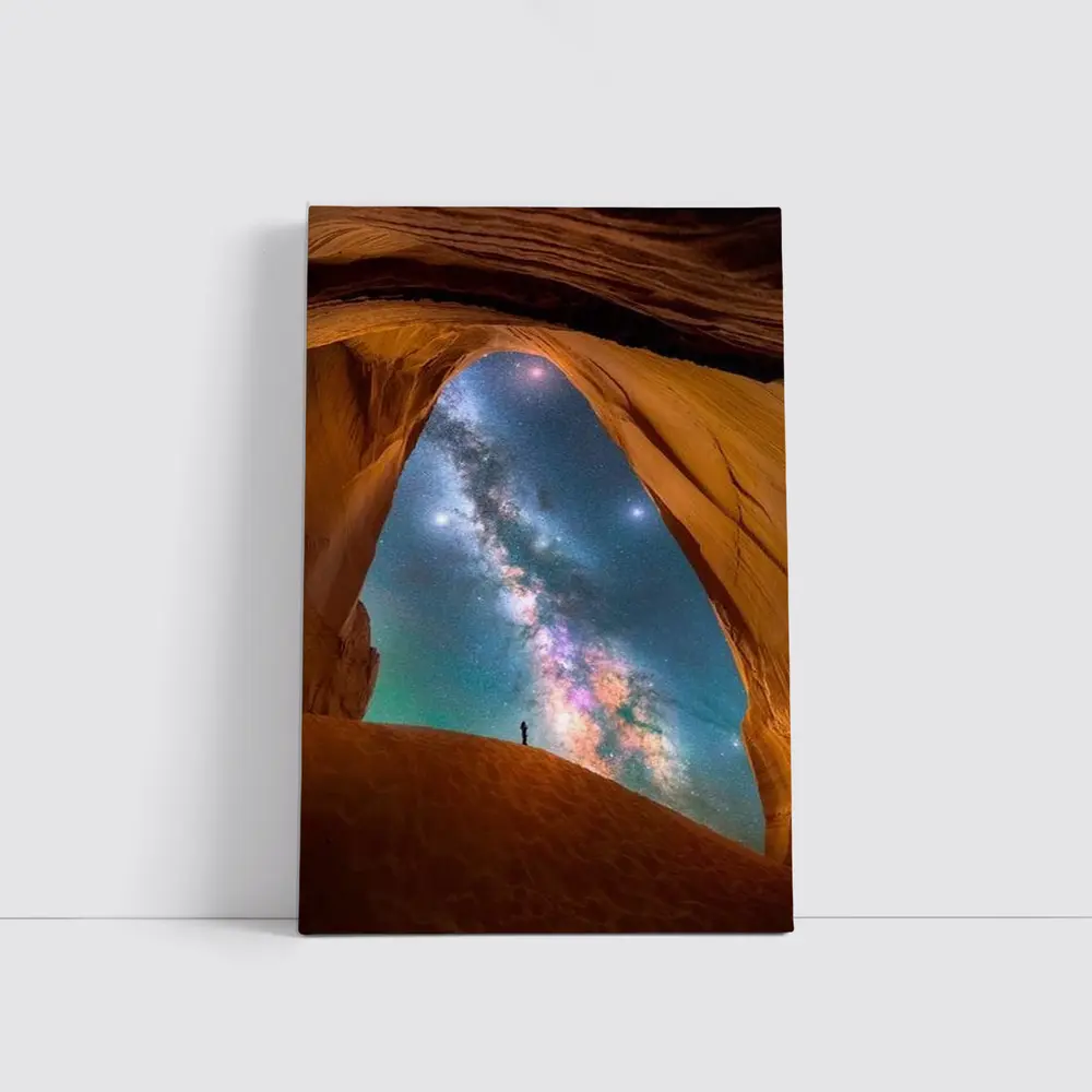 Milky Way Over Desert Canyon Arch – Wall Art