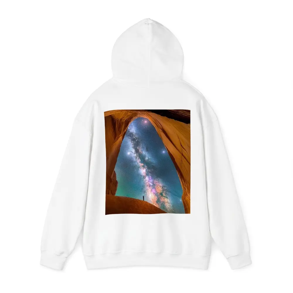 Milky Way Over Desert Canyon Arch – Hoodies