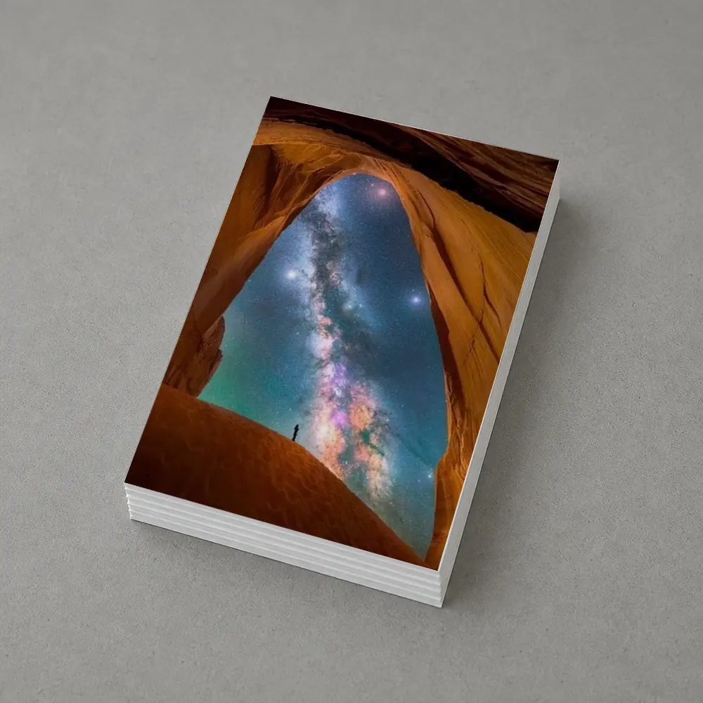Milky Way Over Desert Canyon Arch – Postcards