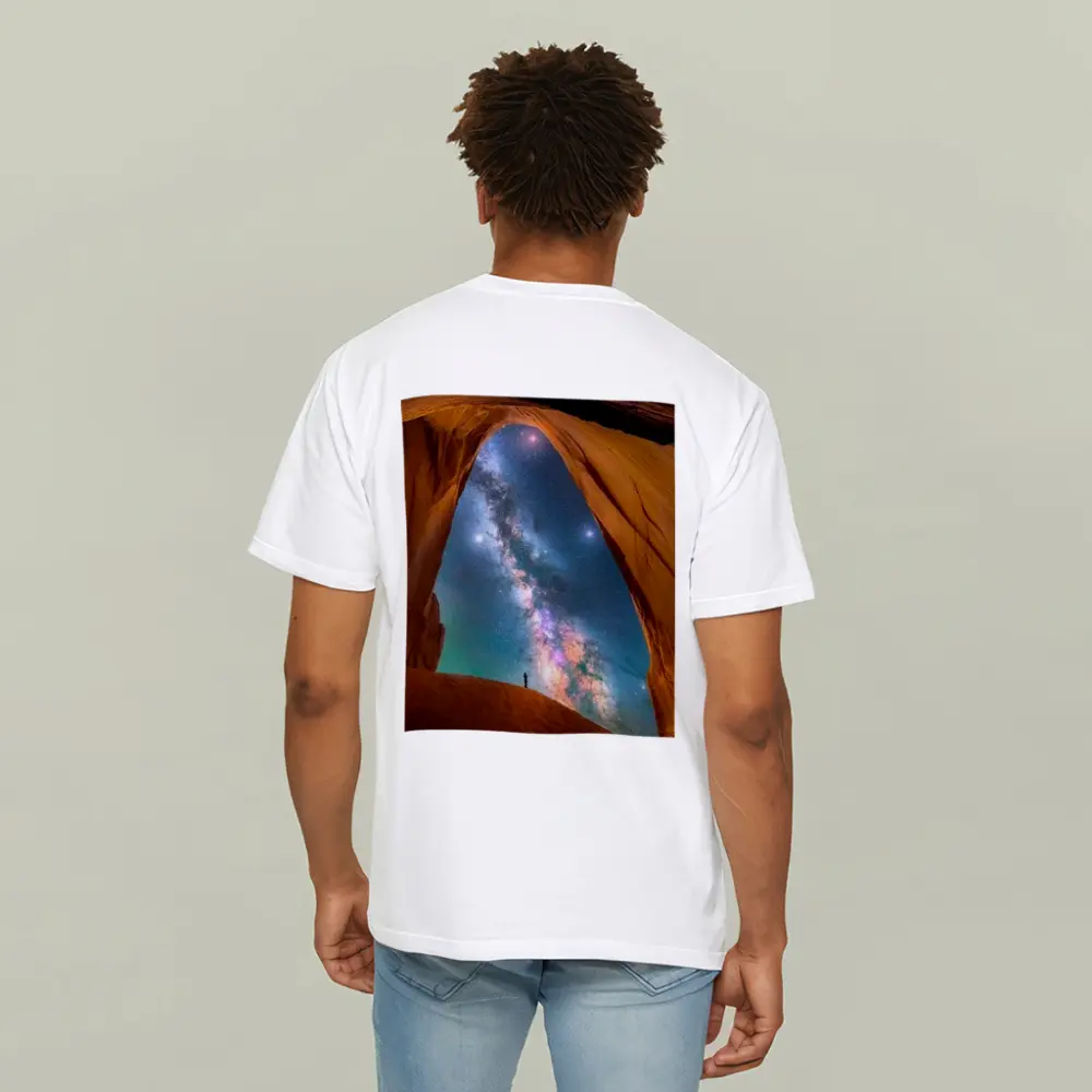 Milky Way Over Desert Canyon Arch – T-Shirts